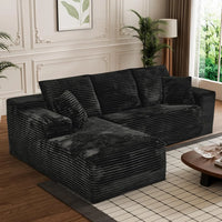 Unisofa Luxury Nordic Corner L Shaped Sectional Bedroom Living Room Use Frameless Compressed Spring Boneless Sofa