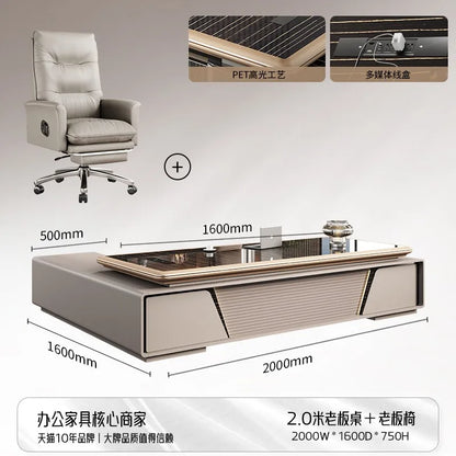 Bedroom Computer Office Desk Cheap Computer Gaming Drawer Conference Office Desk Reception Space Saving Tavolo Salon Furniture