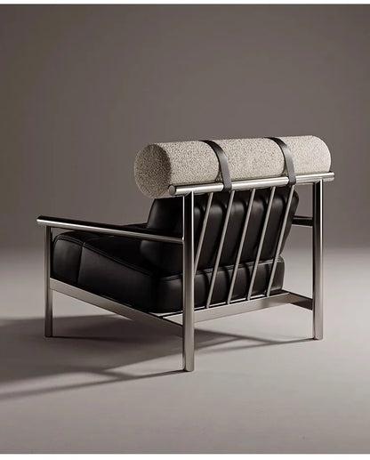 Simple Living Room Chair Sofa Stainless Steel Designer Modern Lounge Stools Bedroom Reception Fauteuil Salon Furniture Home