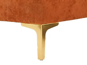 U Shaped Sectional Sofa Couch Set for Living Room Convertible Velvet with Chaise Lounge Ottoman and Pillows