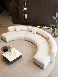 Semicircular curved special-shaped business sofa set Light luxury sales office Negotiate hotel lobby lounge area Reception