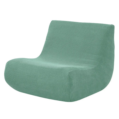 Stretch Armless Floor Sofa Covers Polar Fleece Single Sofa Protector Slipcover for Fireside Chair Adult Bean Bag Chairs Covers