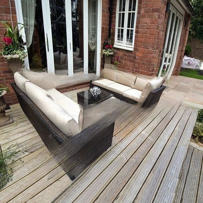 Outdoor rattan sofa combination living room rattan chair sofa outdoor rattan sofa courtyard balcony leisure