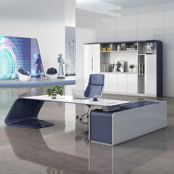 Escritorio De Oficina White Executive Luxury Office Table Office Desk Set Office Furniture Commercial Furniture Schreibtisch