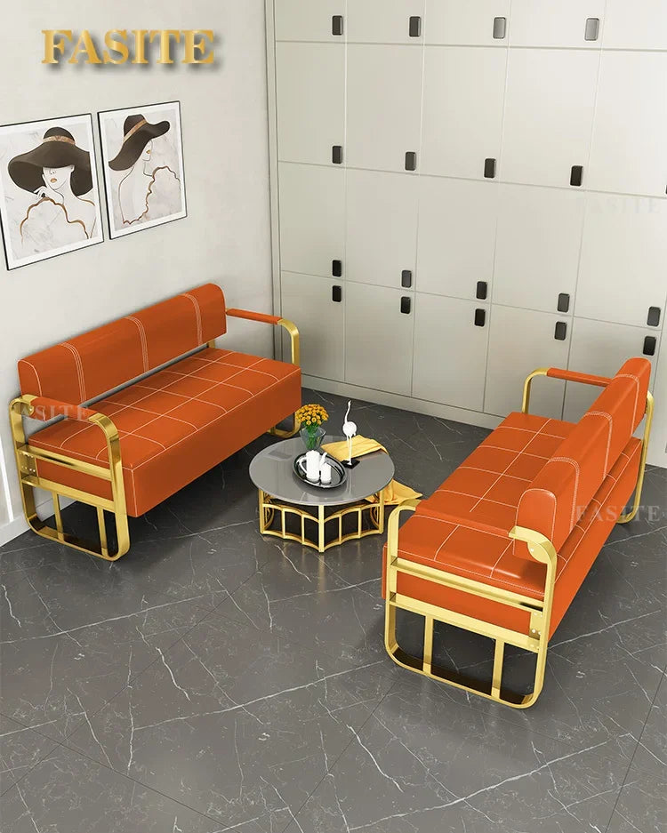 Professional Barber Chairs Minimalist Luxury Reception Beauty Barber Accessories Hair Stylist Sofa  Furniture