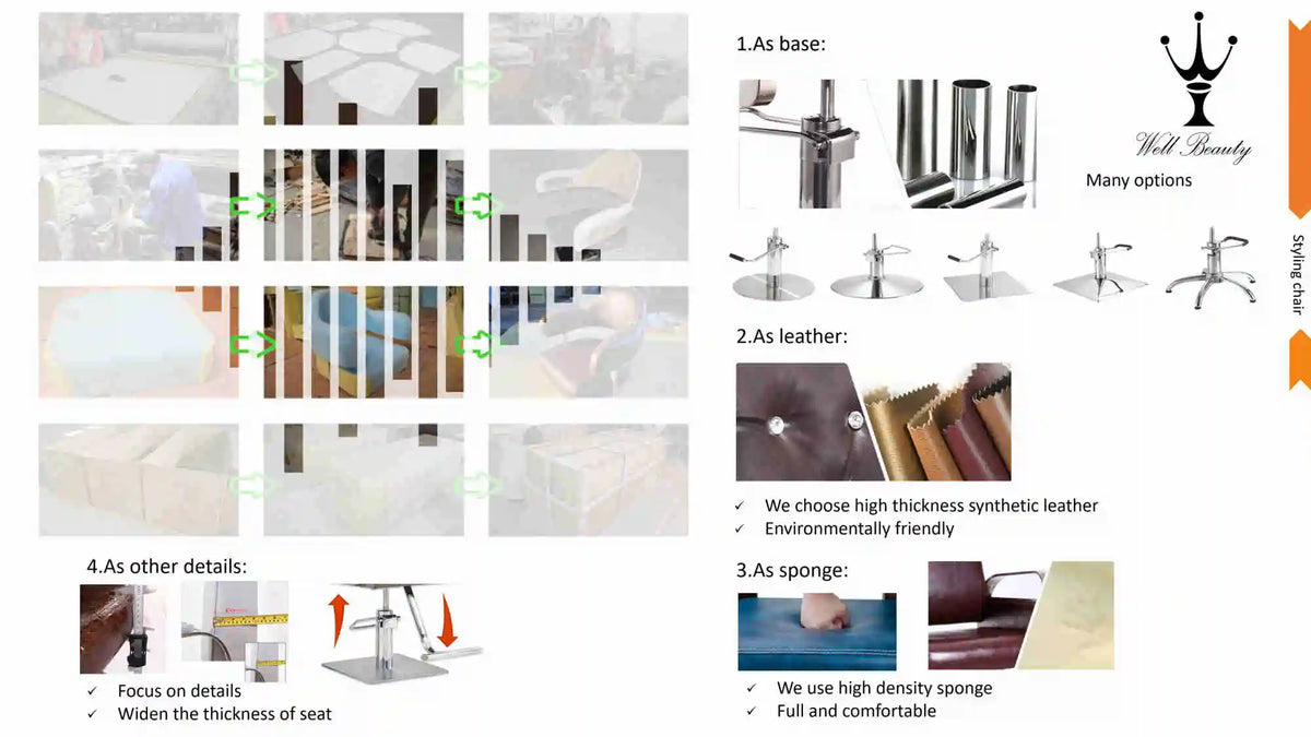 Retro Stylish King Beauty Hairdressing Armrest Hair Styling Classic Hydraulic Furniture Salon Barber Chair