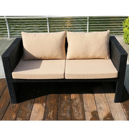 Outdoor rattan tables and chairs balcony rattan sofa courtyard leisure rattan art