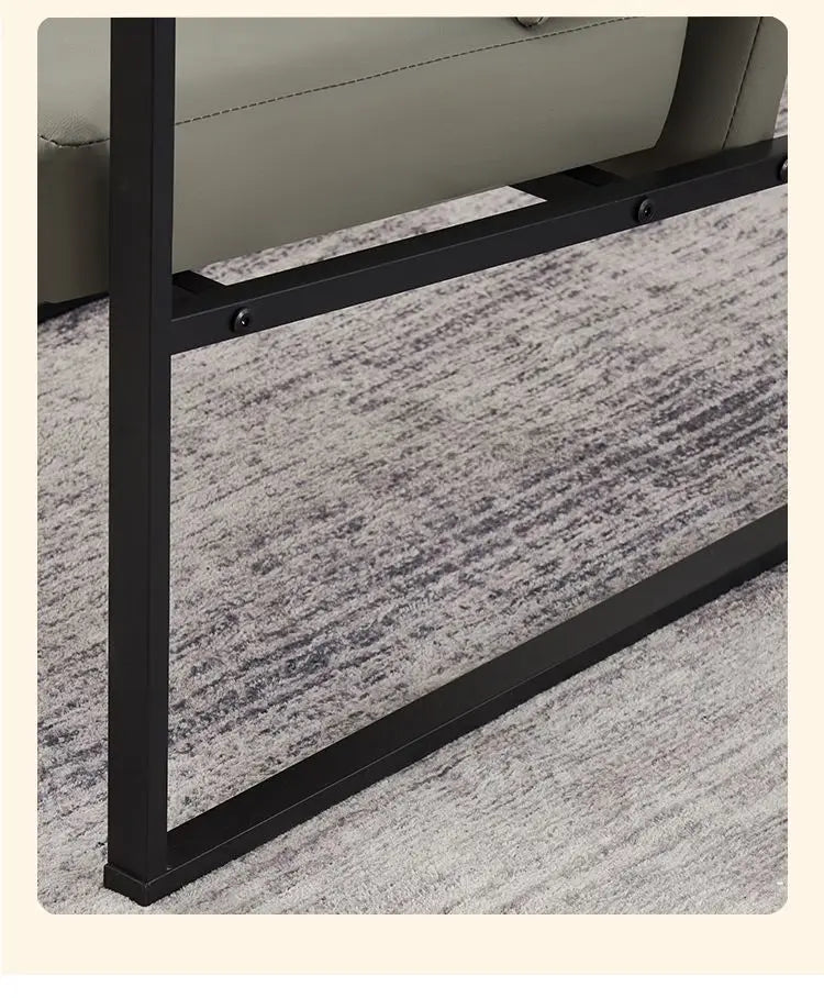 Modern Accent Chair Ergonomic Lounge Chair with Carbon Steel Frame Breathable Comfort for Living Room Bedroom Office Cafe