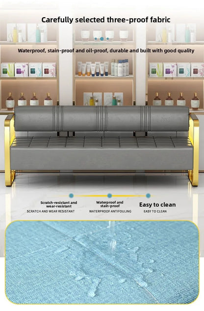 Cullinan Series Office Lobby Reception SofaHigh Resilience SpongeMetal FrameModern Ergonomic Design Multiple Colors