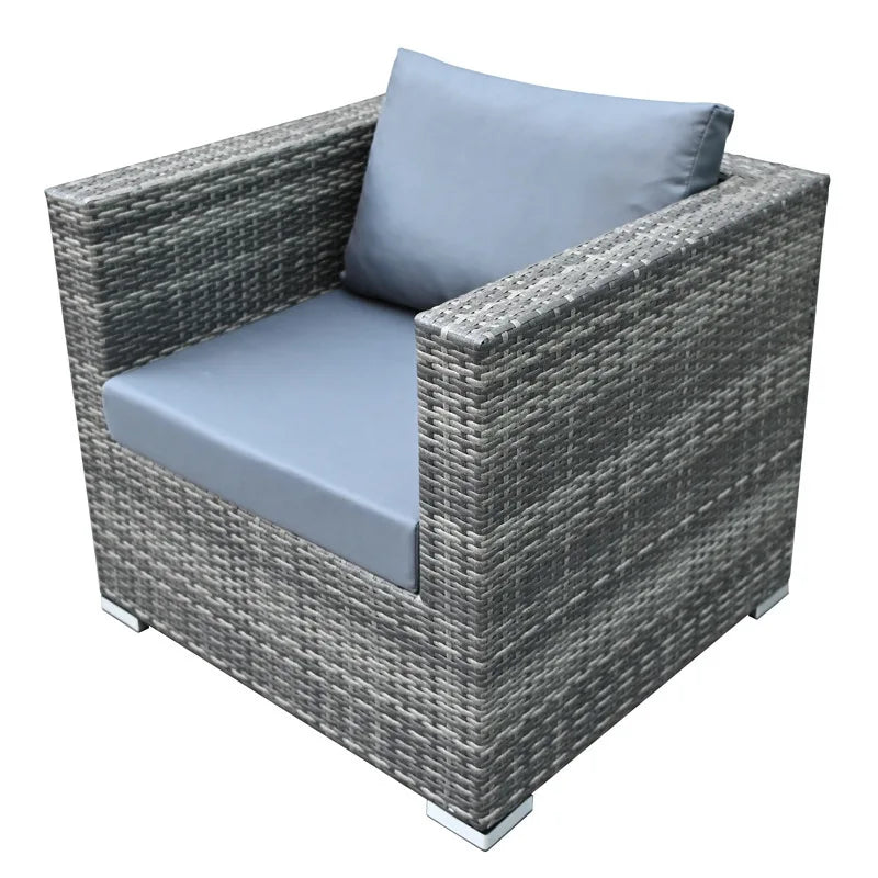 Outdoor rattan sofa combination courtyard terrace  waterproof sun protection outdoor garden rattan sofa furniture