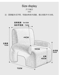 Makeup Designer Living Room Chairs Nordic Salon Sofa Arm Relax Bedroom Living Room Chairs Reading Girl Sillon