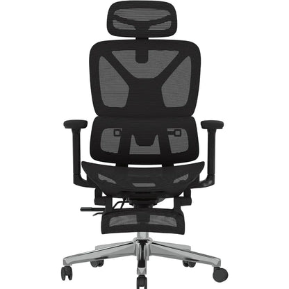 Ergonomic Office Chair with Footrest- Adjustable 3D Armrests, Dynamic Lumbar Support, Recline & Tilt Function