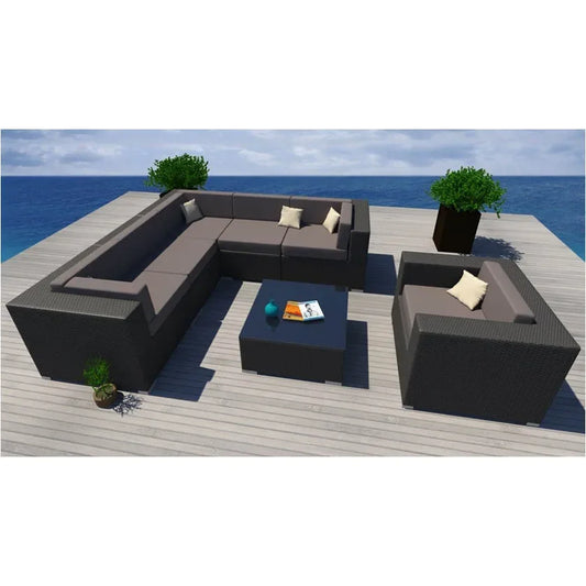 Durable Easy Cleaning  Garden Furniture Outdoor  Rattan Lounge Set