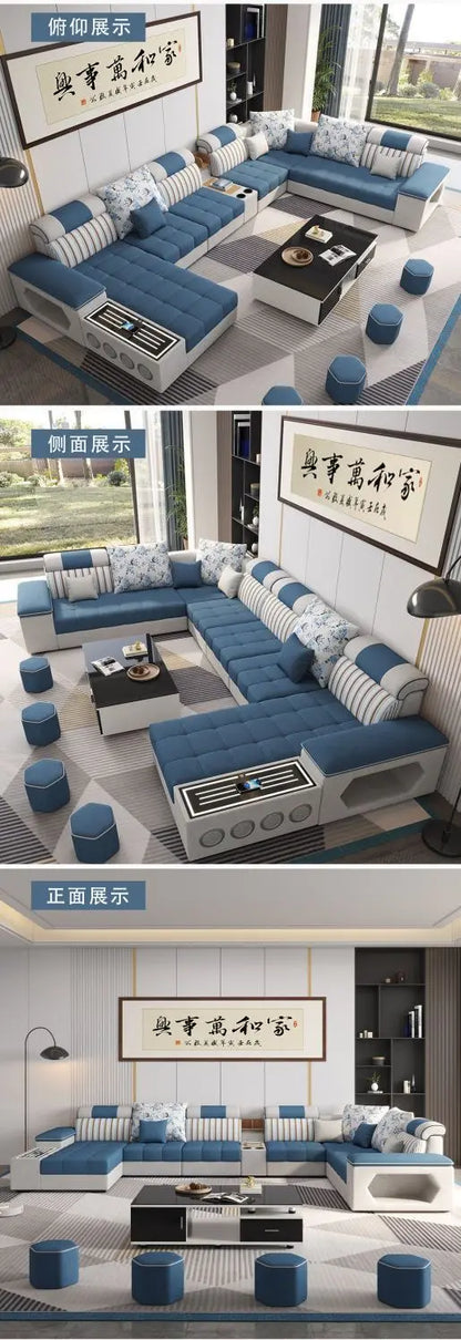 Armrest Electric Sofa Designer Storage Modern Corner Sofa Floor Comfortable Romantic Divani Da Soggiorno House Accessories