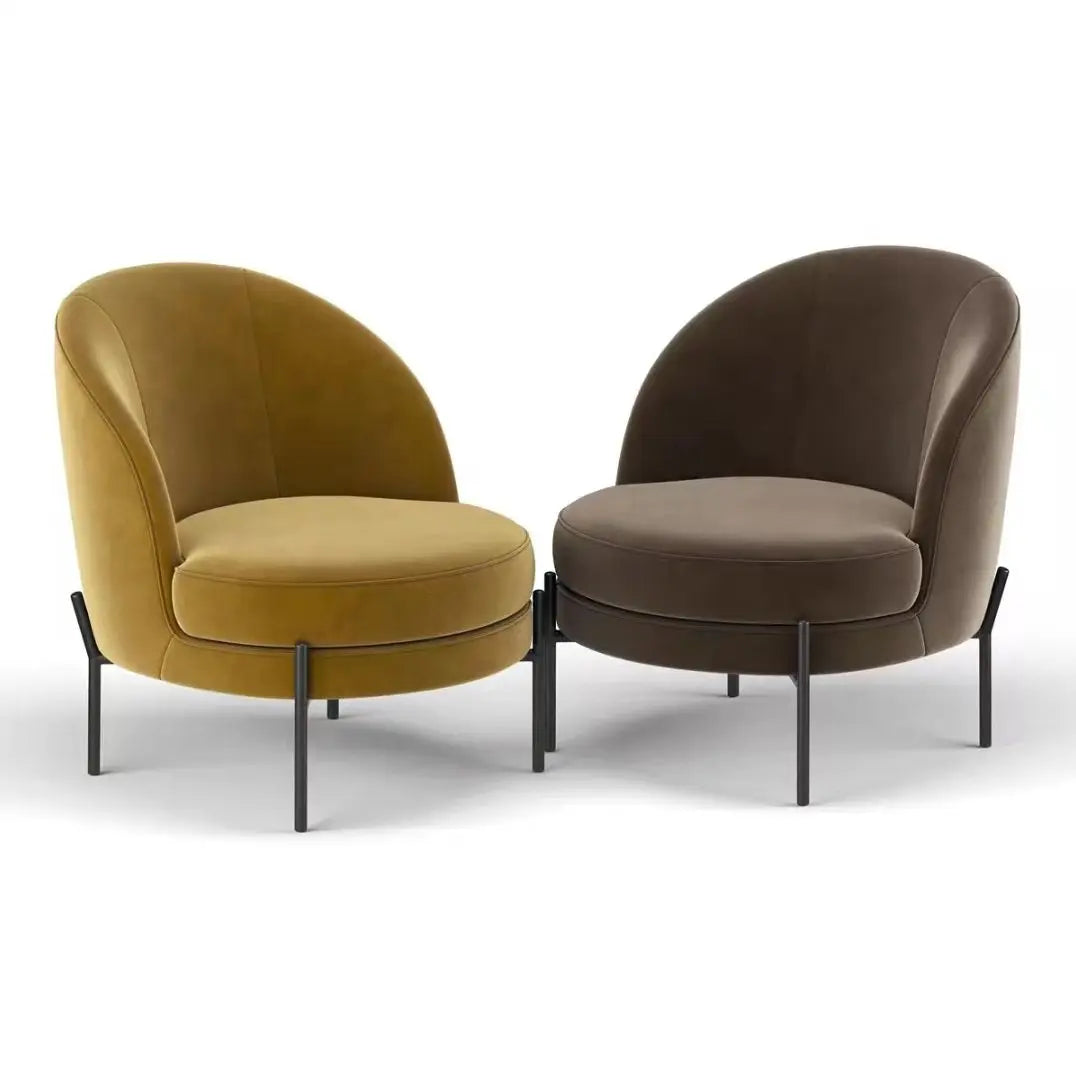 Light luxury fabric single sofa chair modern simple tiger chair