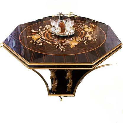 High quality unique central table design living room furniture luxury classical round coffee table
