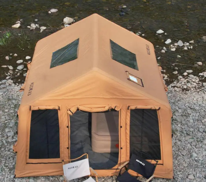 Outdoor Camping Tents for 3-4 People Fully Automatic Inflatable Marquee TC Cotton Camping Site Stargaze Canopies Canvas Marquee