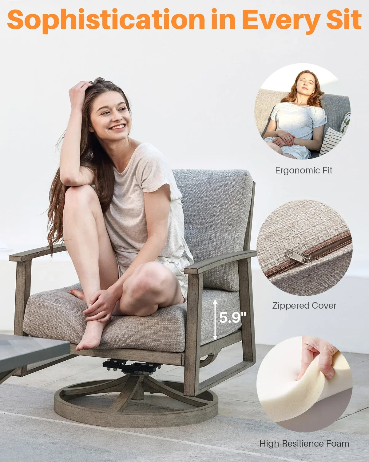 Patio Furniture Outdoor Set Table and Chair Garden Furniture Sets Sofas Balcony Furnitures Garden Seating Area Lounge Living