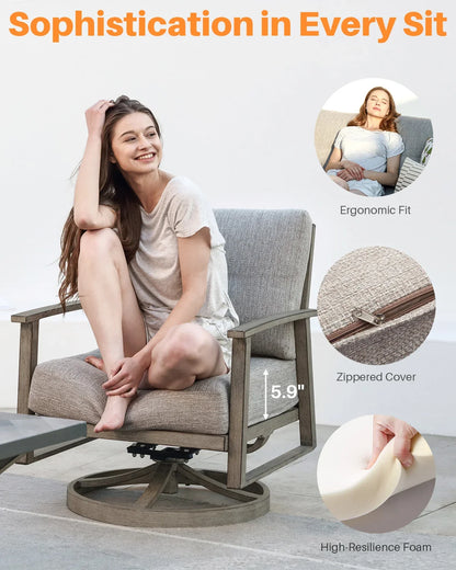 Patio Furniture Outdoor Set Table and Chair Garden Furniture Sets Sofas Balcony Furnitures Garden Seating Area Lounge Living