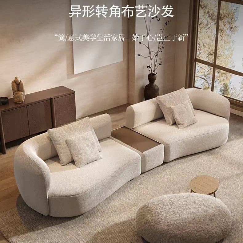 P32 Minimalist sofa large apartment living room special-shaped corner fabric, modular combination sofa