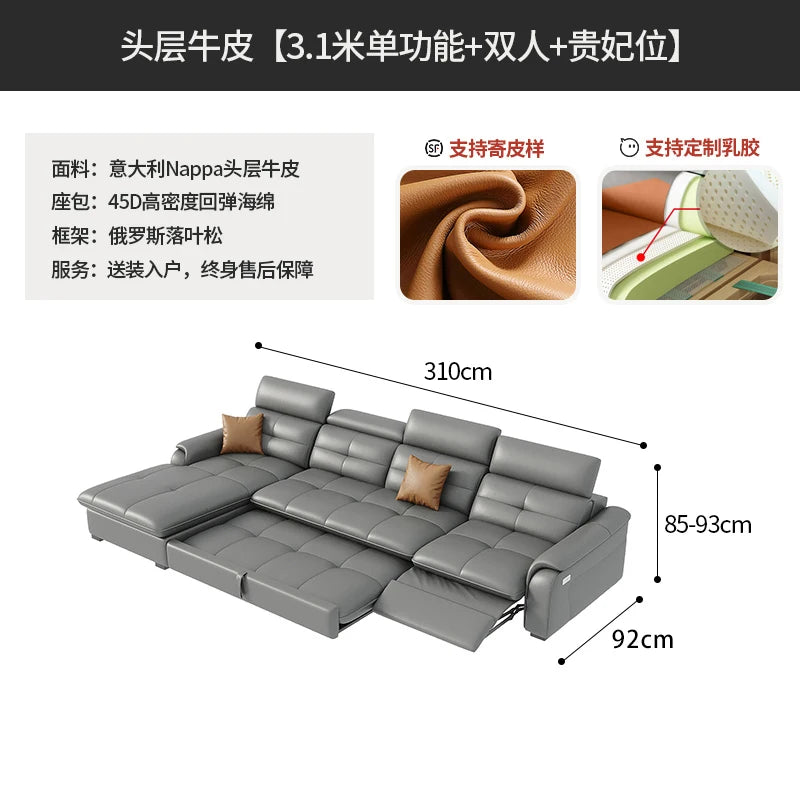 Italian Modern Sofas Minimalist Living Room Electric Lazy Sofas Relax Armchairs Apartment Articulos Para El Hogar Accessories
