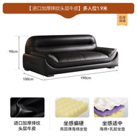 Lounge Leather Filler Sofa Living Room Luxury Italian Nordic Lazy Couch Recliner Mini 3 Seater Divani Da Soggiorno Furniture