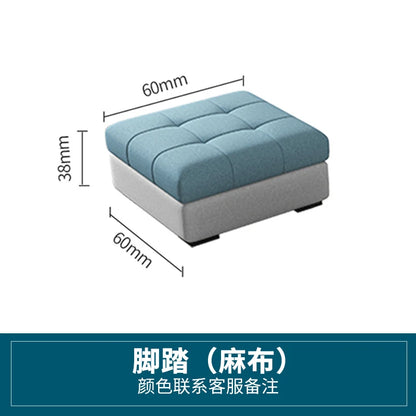 Modern minimalist Nordic fabric sofa with recliner family small apartment hotel living room bedroom
