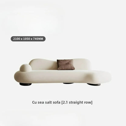 Fabric sofa curved living room size apartment Italian minimalist designer