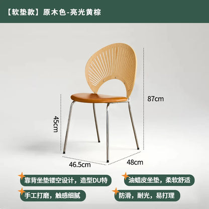 Home Furniture Restaurant Dining Chairs Living Room Leisure Chair Customized Stainless Steel Chairs Single Backrest Armchair