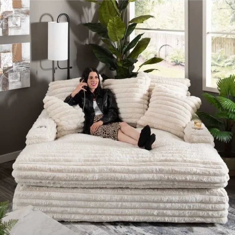 Gray Designer Vacuum Compressed Sofa Minimalist Corduroy Lounge Vacuum Compressed Sofa Nordic Couch Wohnzimmer Furniture Home