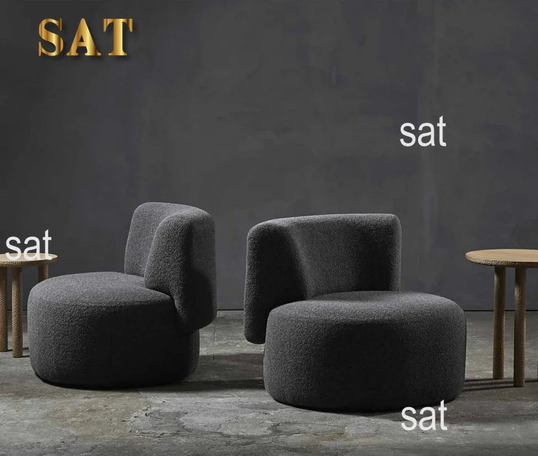 For Luxury Nordic Leisure Chair Living Room Single Sofa for Home Hotel Restaurant Stylish Velvet Accent Chair