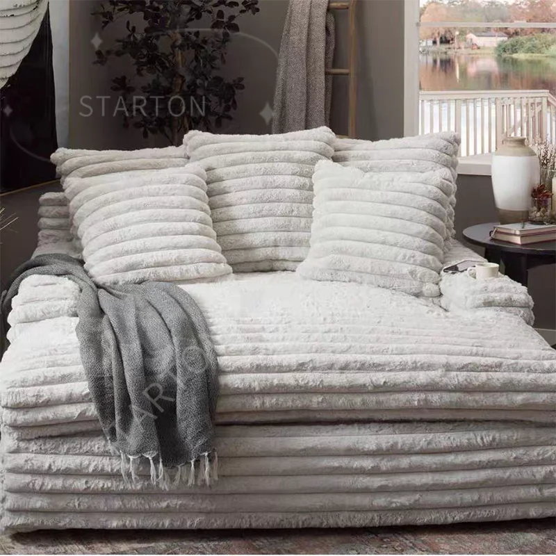 Wholesale Small Package Compressed Sofa Memory Foam Sectional Sofa Bed Set for Apartment Use No Assembly Necessary