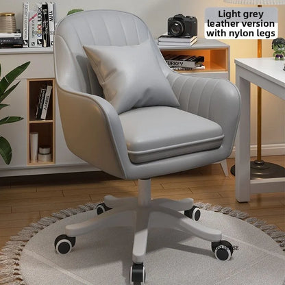 Nordic Style Office Chairs Leisure Home Computer Chairs Student Backrest Lift Chair Single Swivel Armchairs for Office Furniture