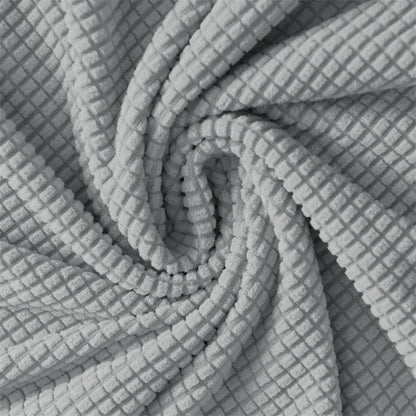 Pure Color Curved Chair Cover Polar Fleece Duckbill Chair Cover Chair Slipcover Elastic Seat Covers for Kitchen Hotel Office