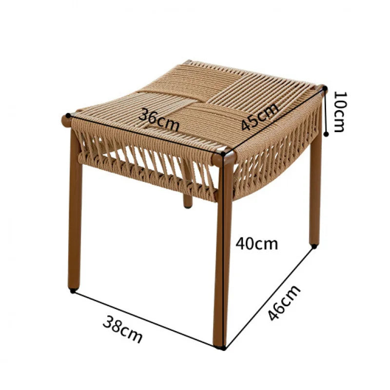 Hxl balcony rocking recliner casual outdoor rattan chair adult nap