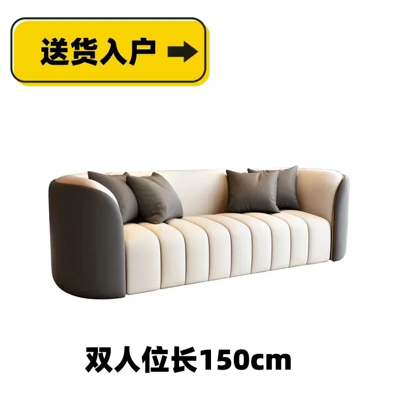 Modern Simple Sofa Designer Lounge Reception Lazy Luxury European Sofa Office Negotiation Aesthetics Divano Trendy Furniture