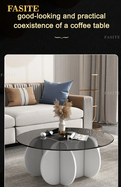 Unique Display Coffee Table Clear Ornaments Aesthetic Minimalist Coffee Table Luxury Design Mesa Centro Salon Home Furniture