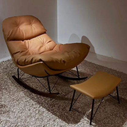 Premium light luxury lazy rocking chair sedentary without collapsing living room single sofa chair