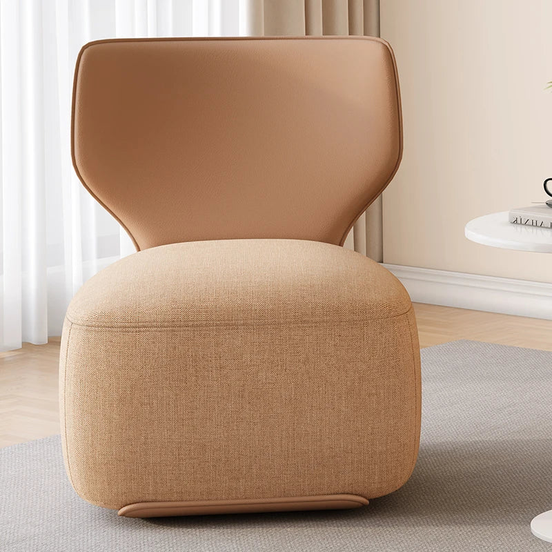 Single Sofa Chair Cream Wind Lazy Sofa Backrest Small Chair Living Room Balcony Leisure Chair Luxury Modern Sofa Furniture