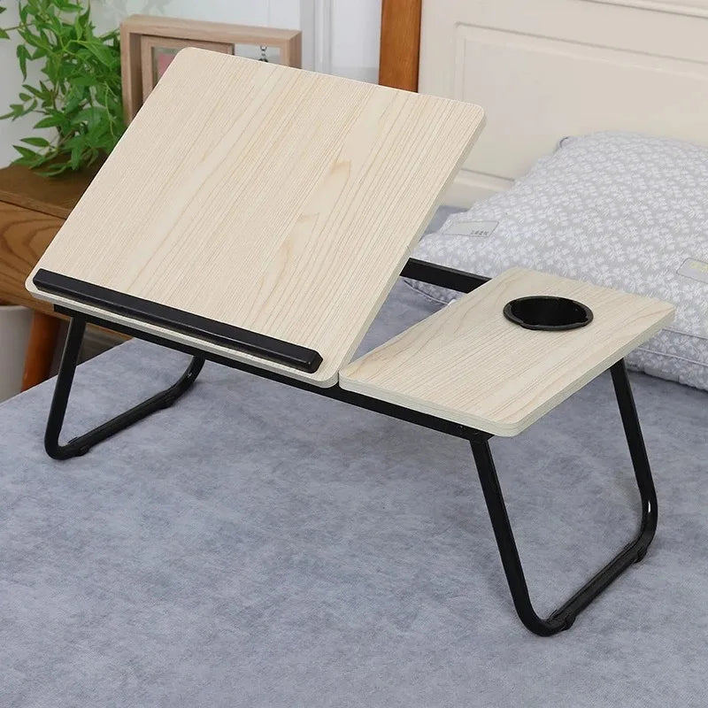 Integrated Foldable Table with Adjustable Height, Compact and Practical Computer Lazy Desk with Ergonomic Design Gaming Desk