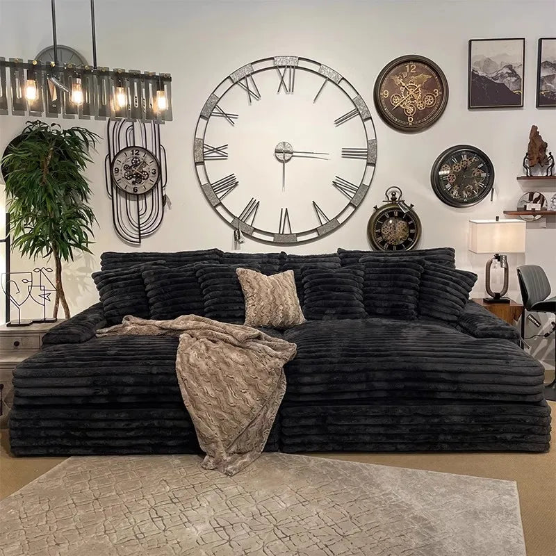 Designer Modern Living Room Sofas Comfortable Lazy Lounge Loveseat Living Room Sofas Ergonomics European Divano Salon Furniture