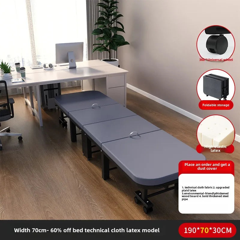 Rollaway bed Single office lunch break bed Nap bed Portable retractable hidden escort bed Rollaway bed Camp bed