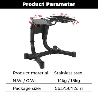 High Quality Portable and Foldable Save Space Adjustable Dumbbell Stand