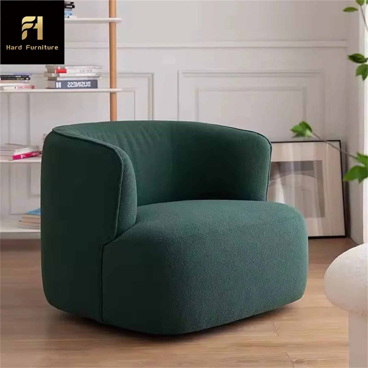 Modern Nordic Single Person Leisure Lazy Sofa Light Luxury Fabric Armrest Accent Chair for Home Furniture for Living Room