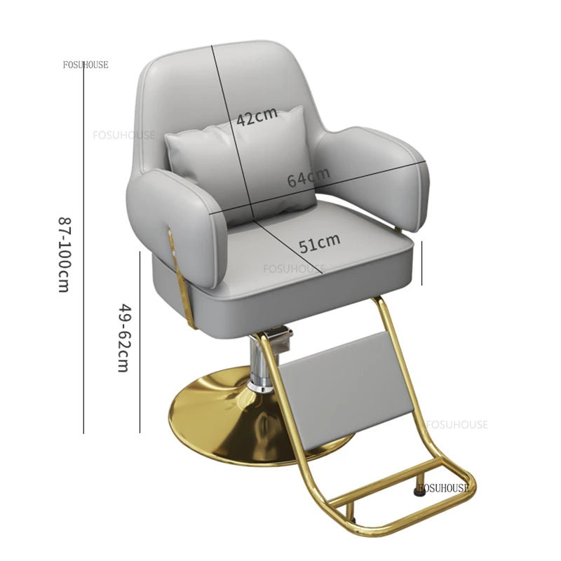 Luxury Barber Chairs Hair Salon Special Liftable Barber Chair Simple Salon Furniture Hairdressing Salon Chairs