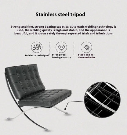 Barcelona Chair Nordic Single Sofa Italian Designer Seat Personality Lounge Chair Lounge Chair Retro Chairs designer chair