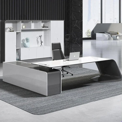 Minimalist Luxury High-end Designer Office Desk Fashionable High-end Modern Simple European Aesthetic Scrivania Trendy Furniture