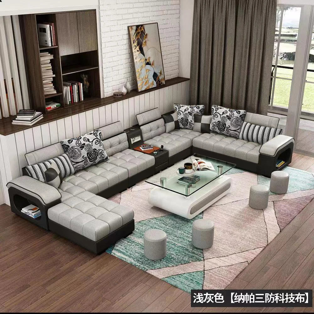 Luxury Minimalist Sofa Multifonction Sectional Storage Massage Sofa Modern Living Room Muebles Para El Hogar Home Furniture