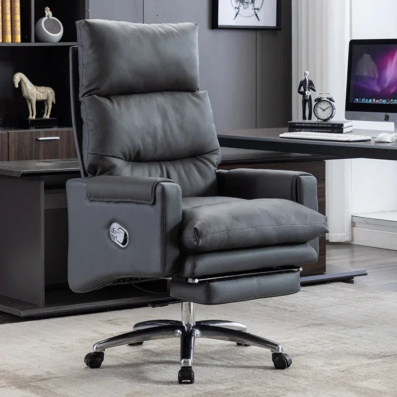 Armchair Ergonomic Office Chairs Meeting Boss Modern Recliner Office Chair Swivel Adjustable Office Furniture Silla Oficina LLOC