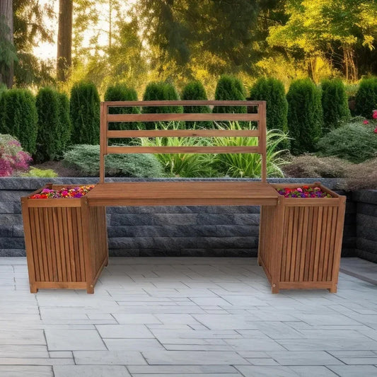 SAT2 Leigh Country Banc d'extérieur en bois durable pour tous les temps, patio d'arrière-cour, balcon d'entrée ou sièges de meubles de terrasse